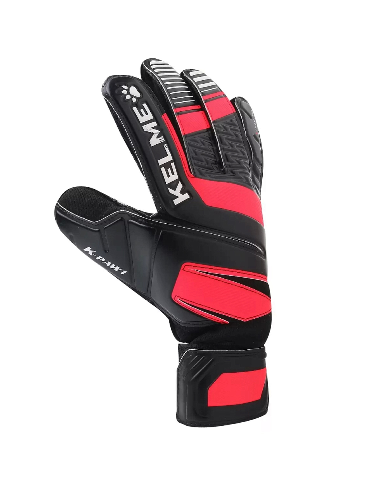 Перчатки вратарские Kelme Goalkeeper Gloves (Training Level) 8101ST5004-045 Black\Neon Red