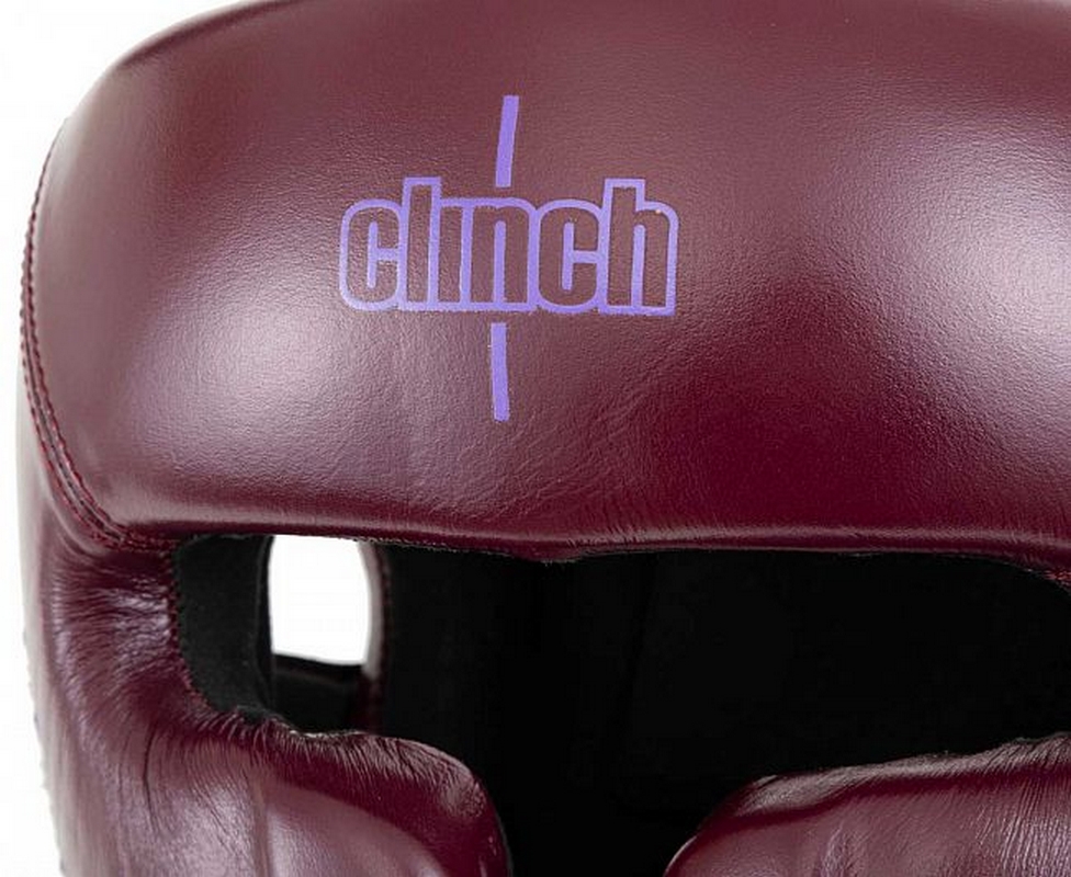 Шлем боксерский Clinch Undefeated C162 бордовый