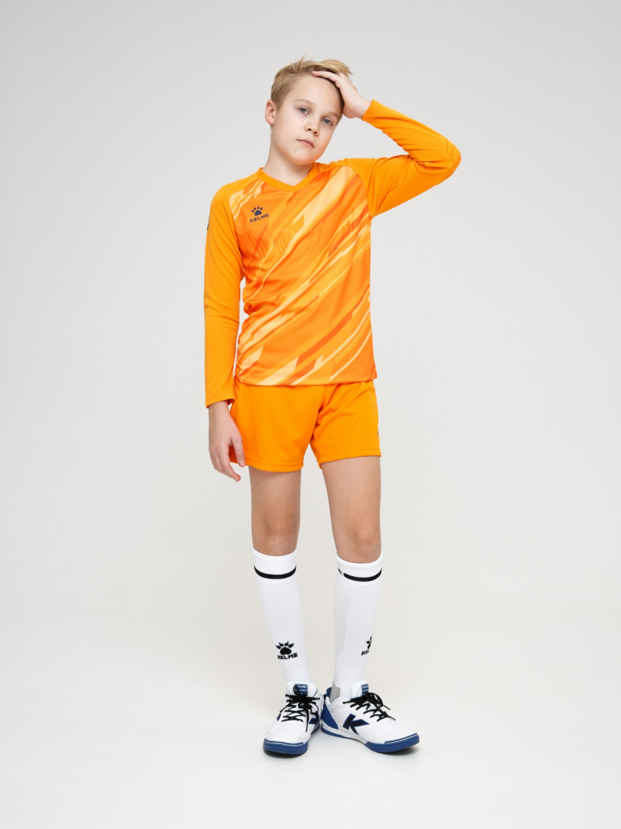 Детский комплект (лонгслив, шорты) Kelme Long Sleeve Goalkeeper Suit 7361ZB3256-807 Orange