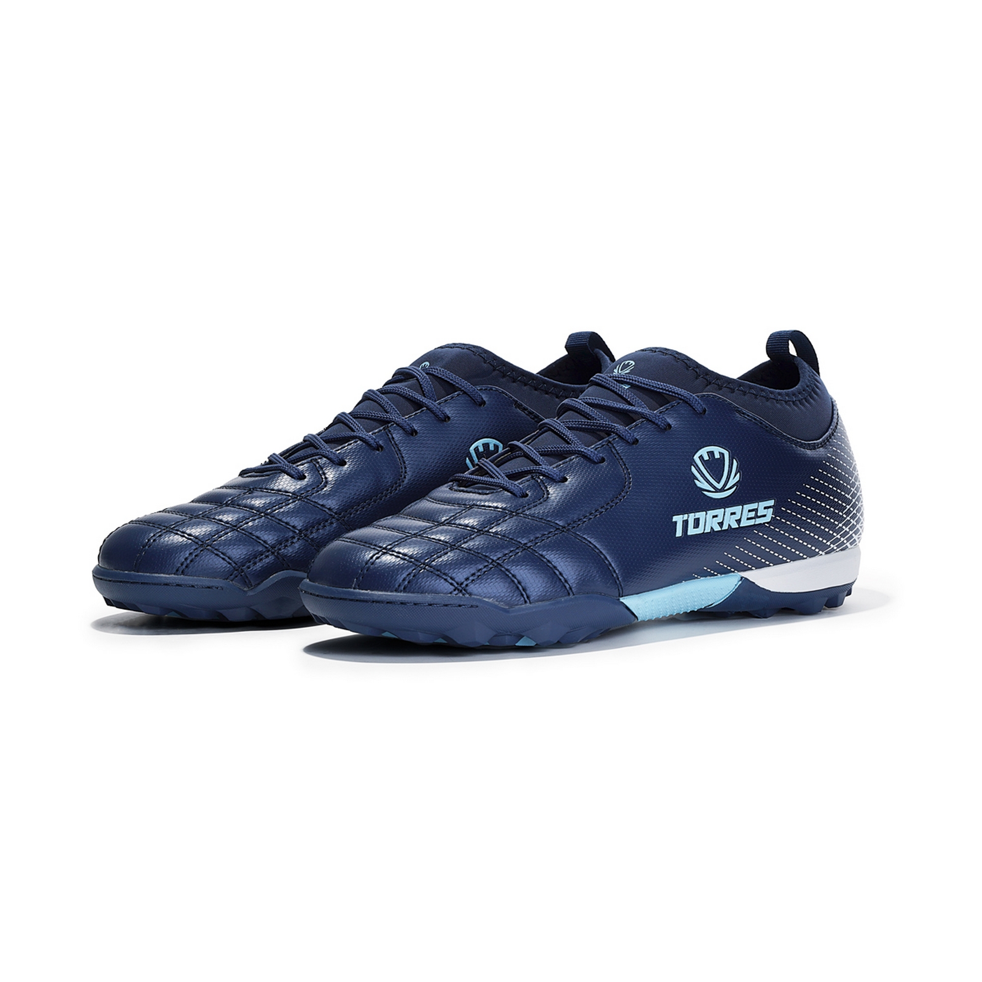 Бутсы футбольные (многошиповки) подростковые Torres BOLA-J TS2342310-372 с носком, синий