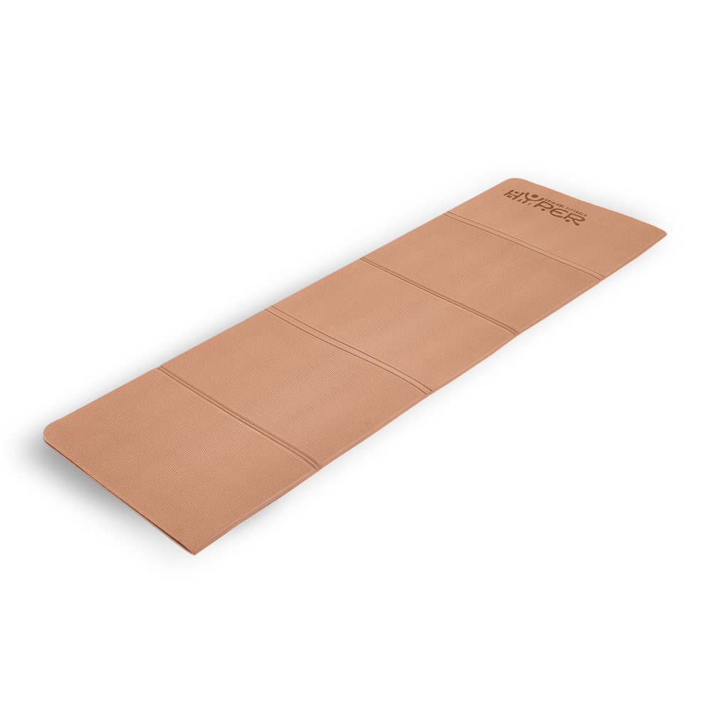 Коврик для йоги складной 190х120x0,8 см TPE HYPERMAT Original Fit.Tools FT-HYPERMAT-03 кофейный