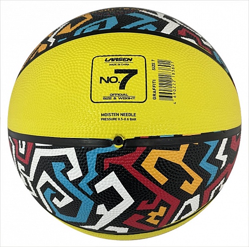 Мяч баскетбольный Larsen RB7 Graffiti Street Multycolor