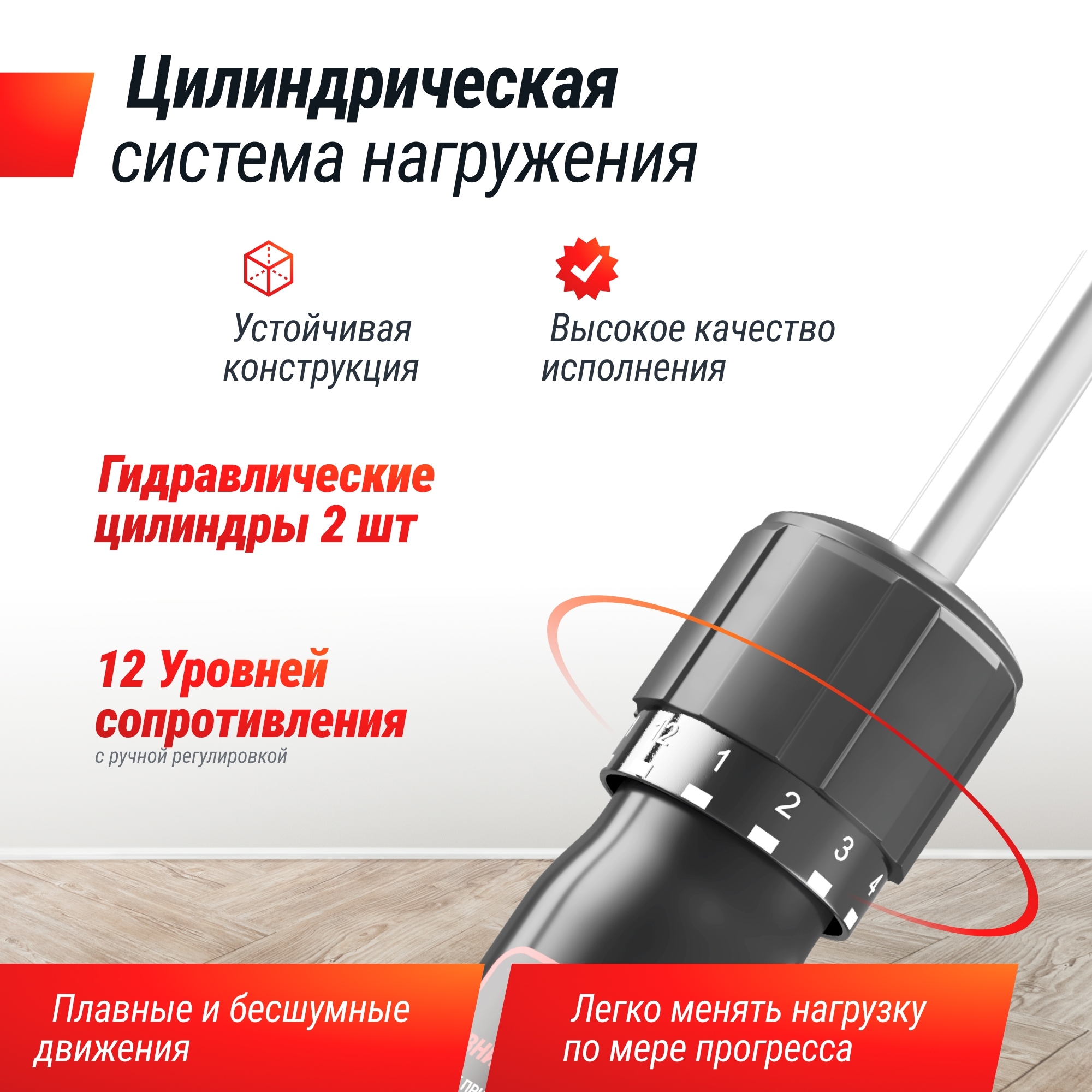 Гребной тренажер гидравлический UnixFit 320G