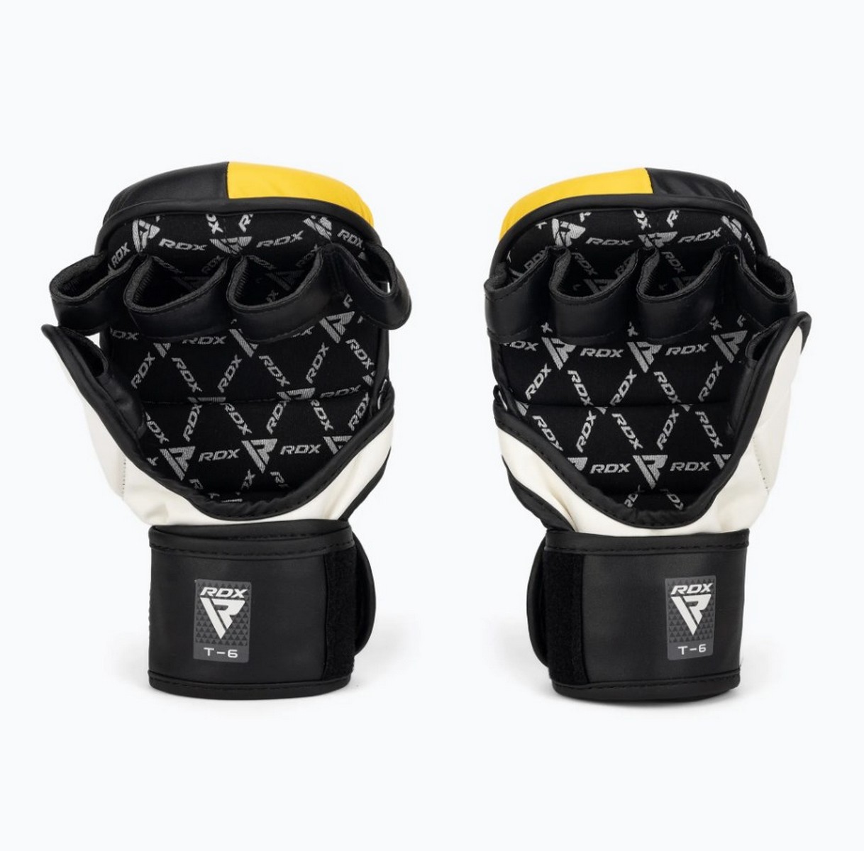 Перчатки тренировочные RDX Grappling T6 Plus GGR-T6Y+ желтый