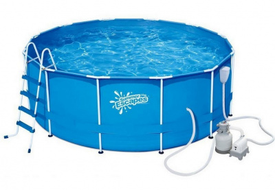 Каркасный бассейн круглый 366х132см+насос-фильтр SummerEscapes Polygroup P20-1252-S