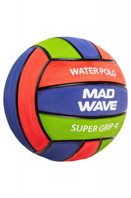 Мяч для водного поло Mad Wave Super Grip Pro #4 M2230 05 4 27W Синий