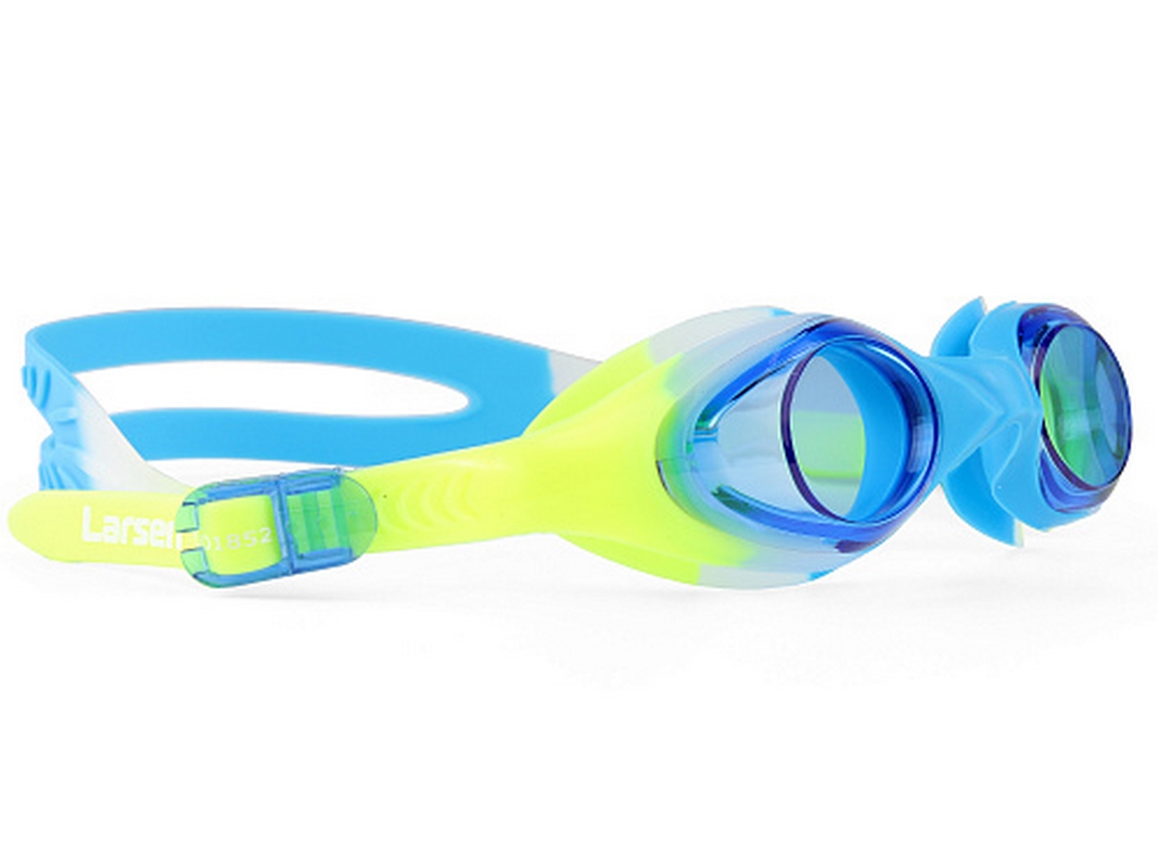 Очки плавательные детские Larsen S-KJ04 blue\yellow
