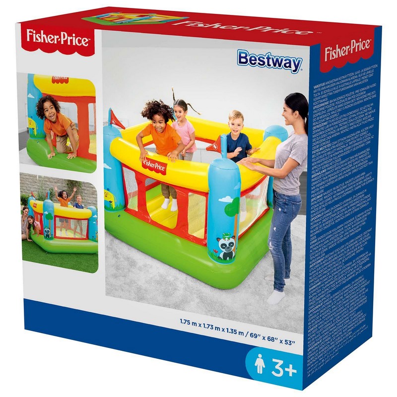 Игровой центр-батут 175х173х135см Bestway Fisher Price 93553