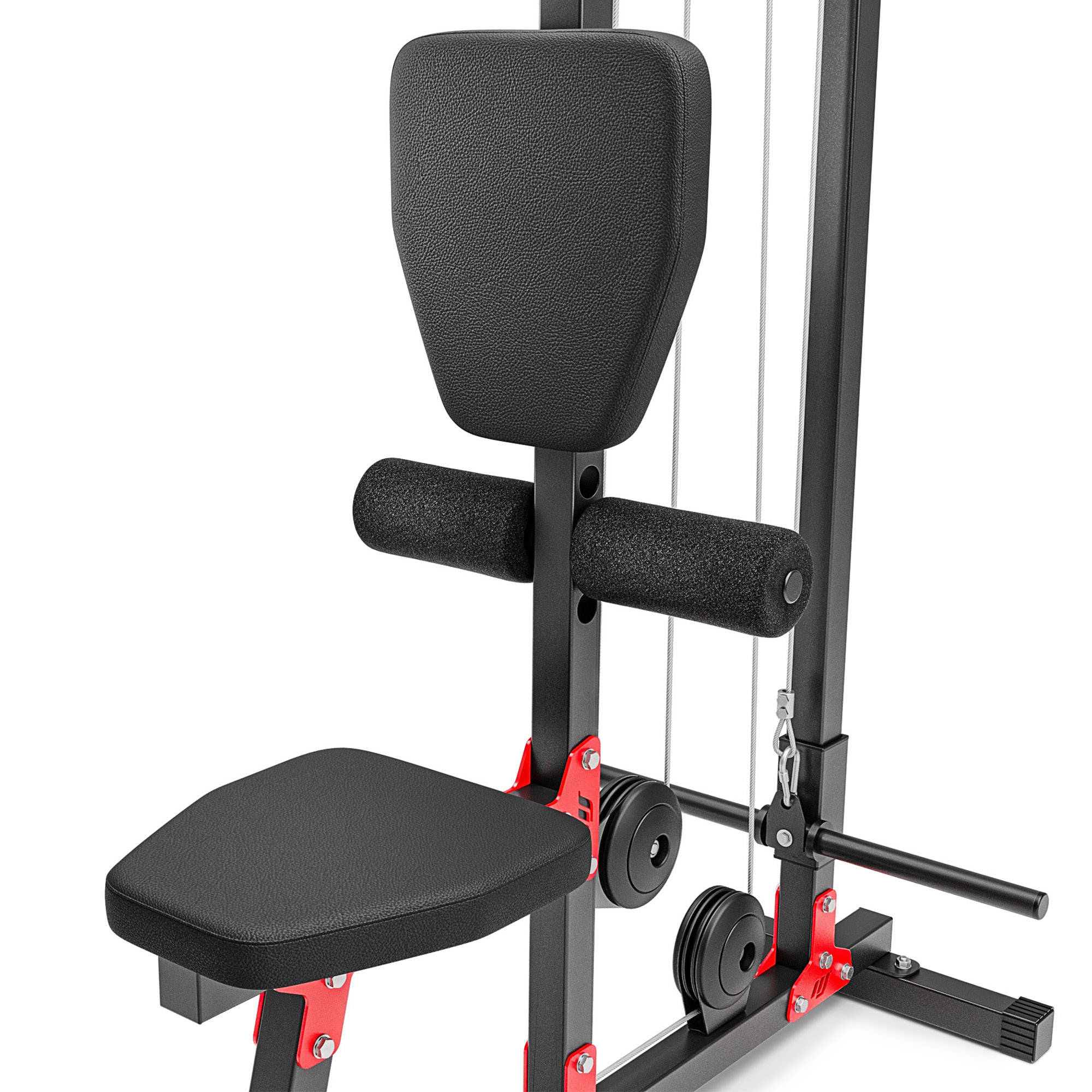 Тяга горизонтальная верхняя на свободном весе Marbo MH-W106 2.0 | Premium Fitness