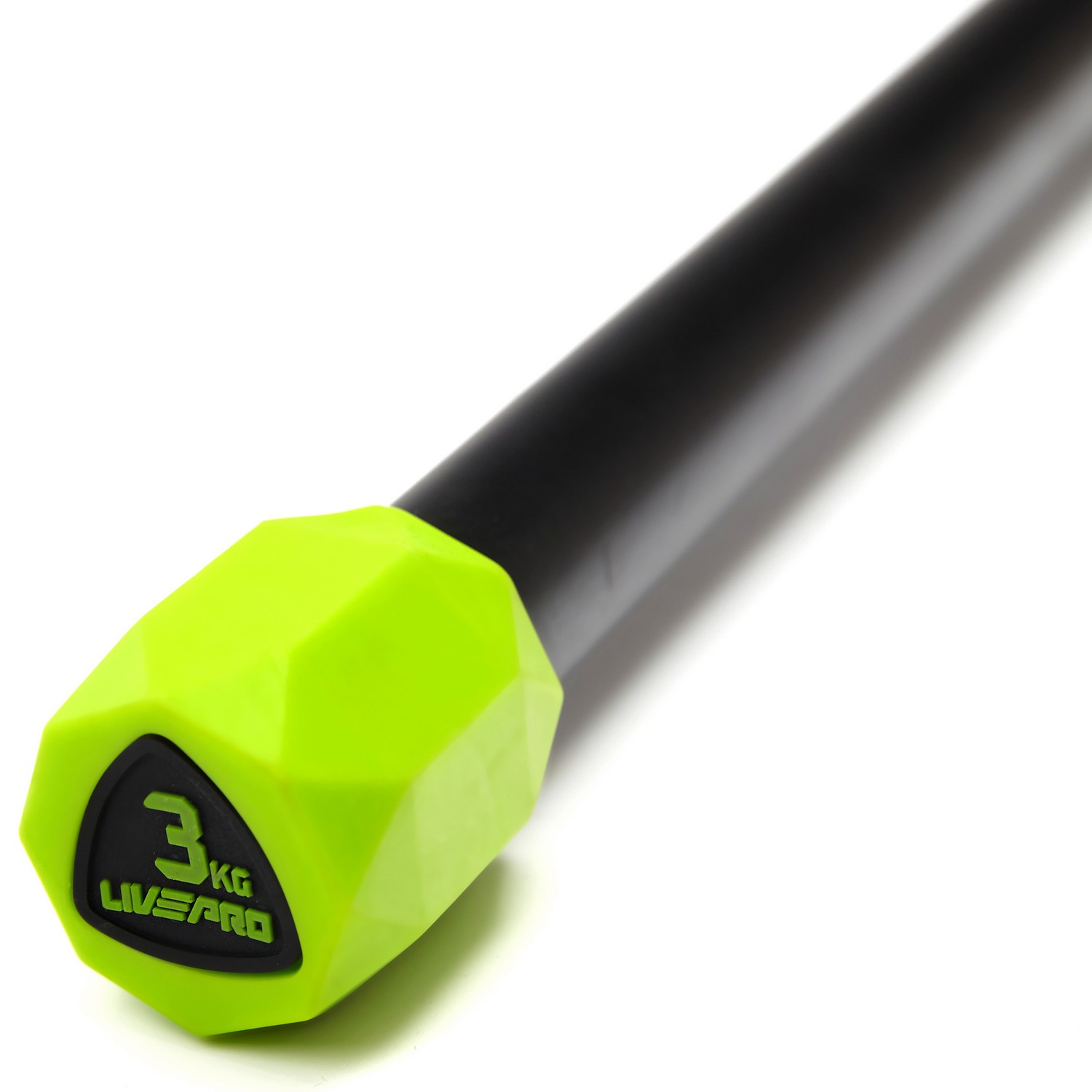 Гимнастическая палка Live Pro Weighted Bar LP8145-3 3 кг, зеленый\черный