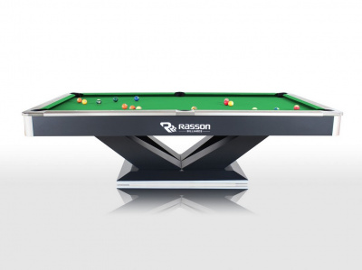 Бильярдный стол для пула Rasson Billiard Victory II Plus, 9 ф 55.300.09.5 черный, с плитой