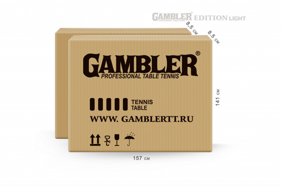 Стол теннисный Gambler Edition light Indoor GTS-3