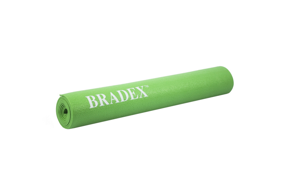 Коврик для йоги и фитнеса 183x61x0,4см Bradex SF 0682 зеленый