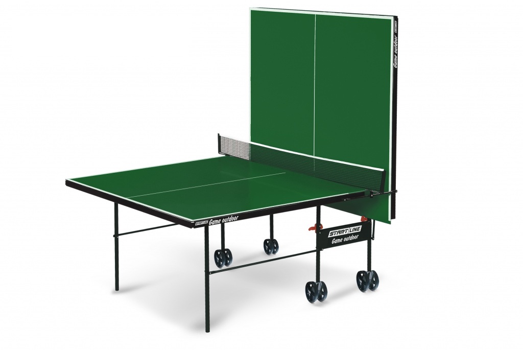 Теннисный стол Start line Game Outdoor с сеткой Green
