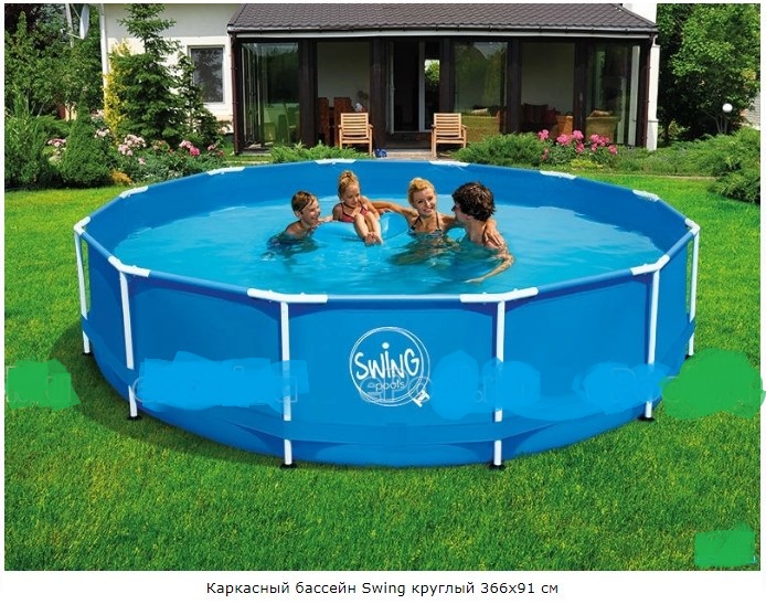 Каркасный бассейн Swing круглый 366х91 см Mountfield 3EXB0160