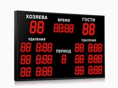 Табло для хоккея Импульс 715-D15x4-D10x5-L6xD10x5