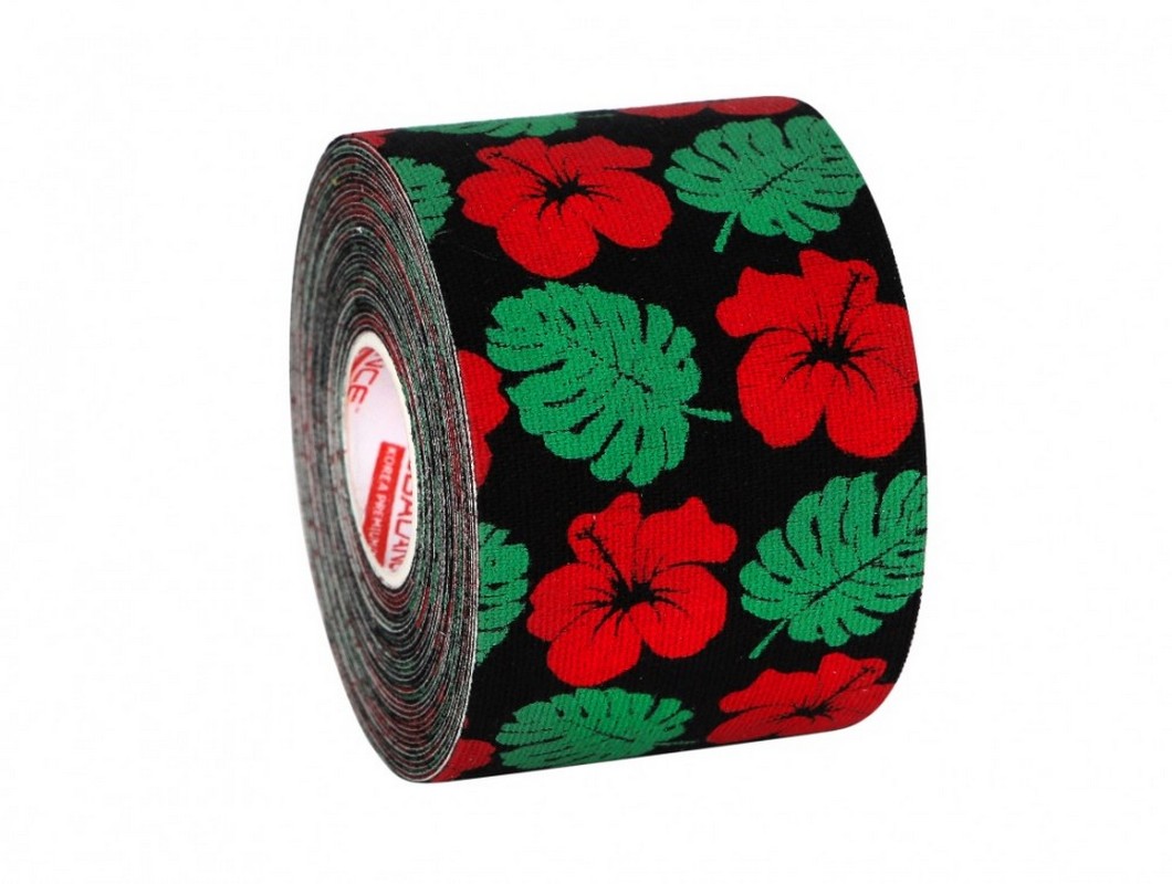 Кинезио тейп BBalance DESIGN 5x500 см Гаваи черный