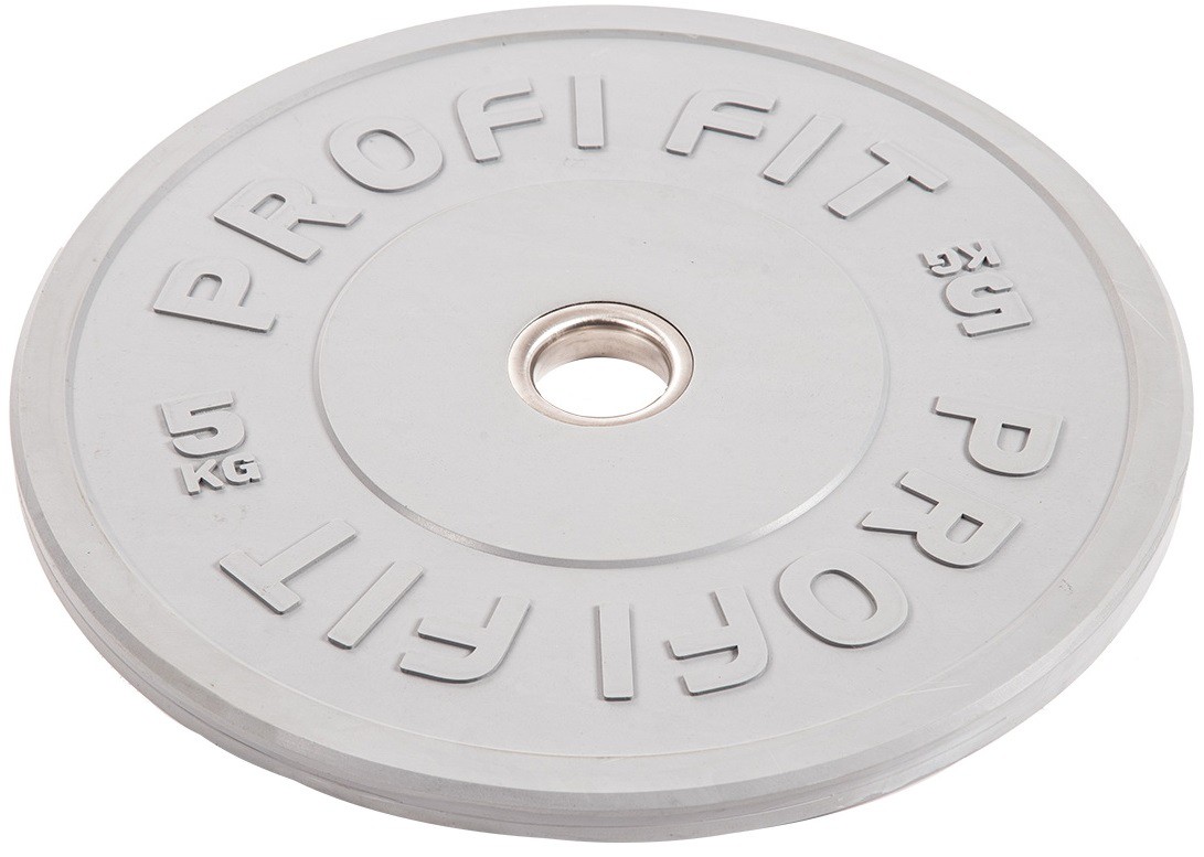 Диск для штанги каучуковый, цветной, d51 5кг Profi-Fit