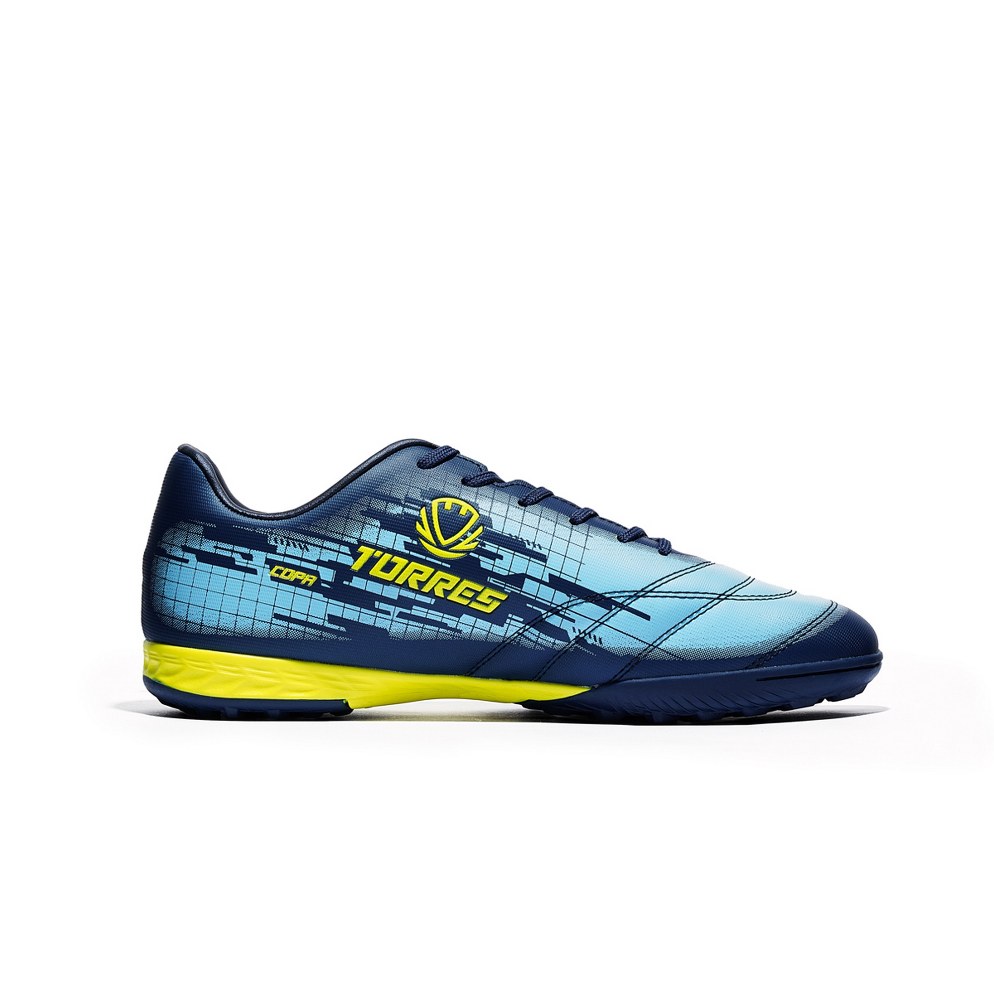 Бутсы футбольные (многошиповки) Torres COPA TS234237-736 сине-голубой