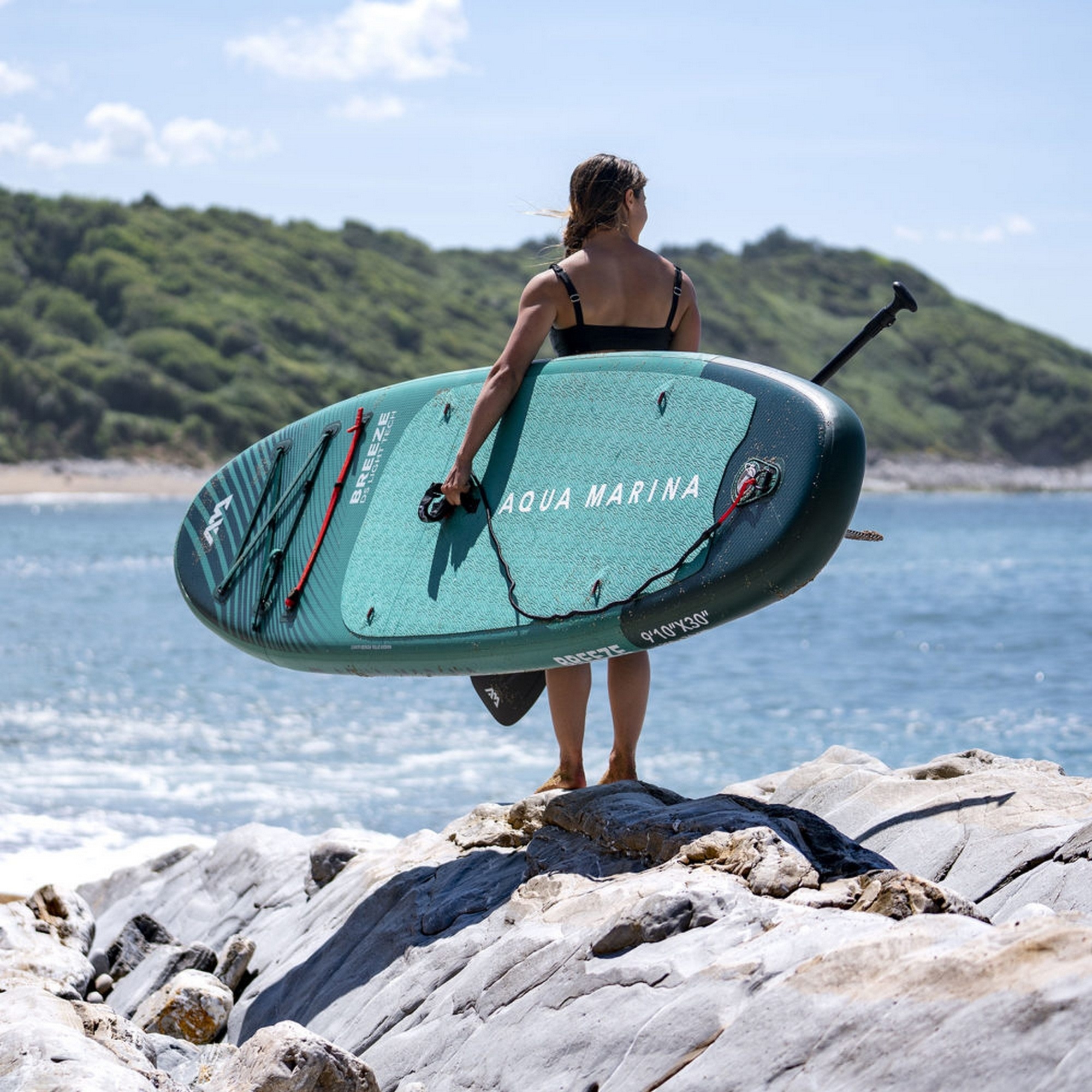 SUP-доска 300х76х12см, насос, весло, лиш, киль, ремнабор, сумка, до 100кг Aqua Marina Breeze BT-23BRP