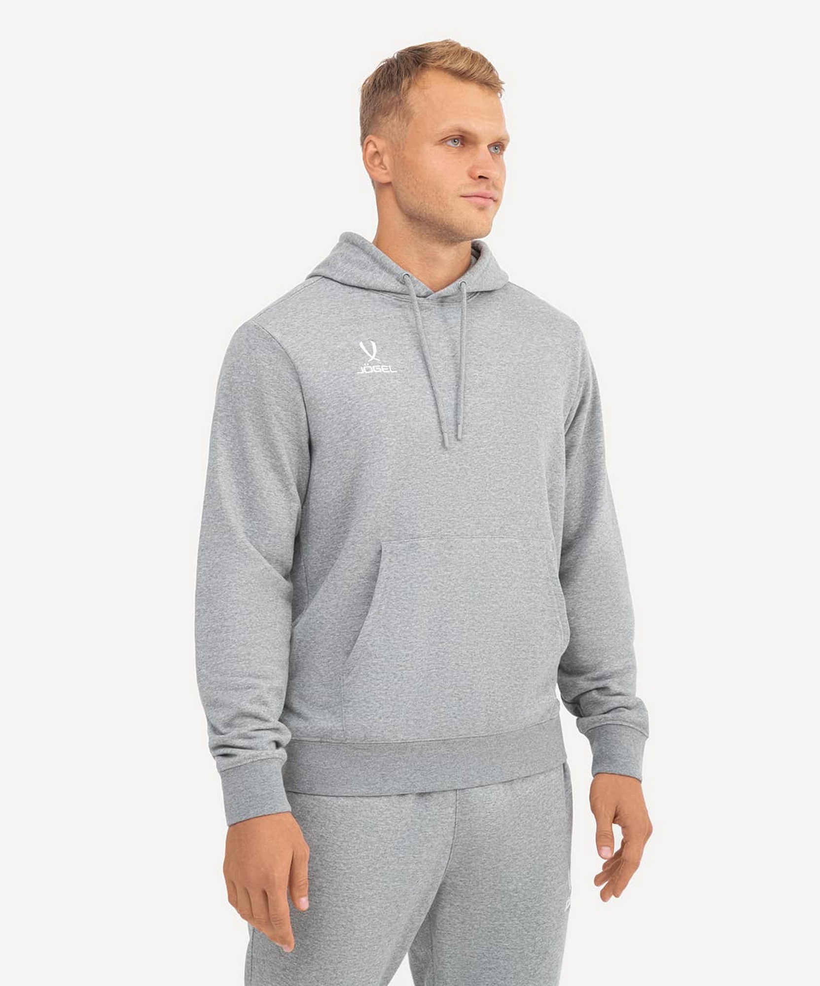 Худи Jogel ESSENTIAL Cotton Hoodie, серый меланж