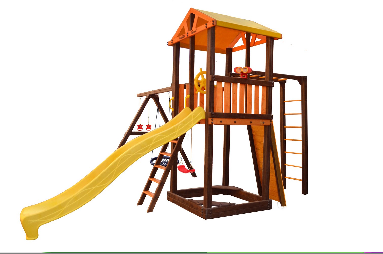 Игровой комплекс Perfetto Sport Pitigliano-7 + качели Паутина