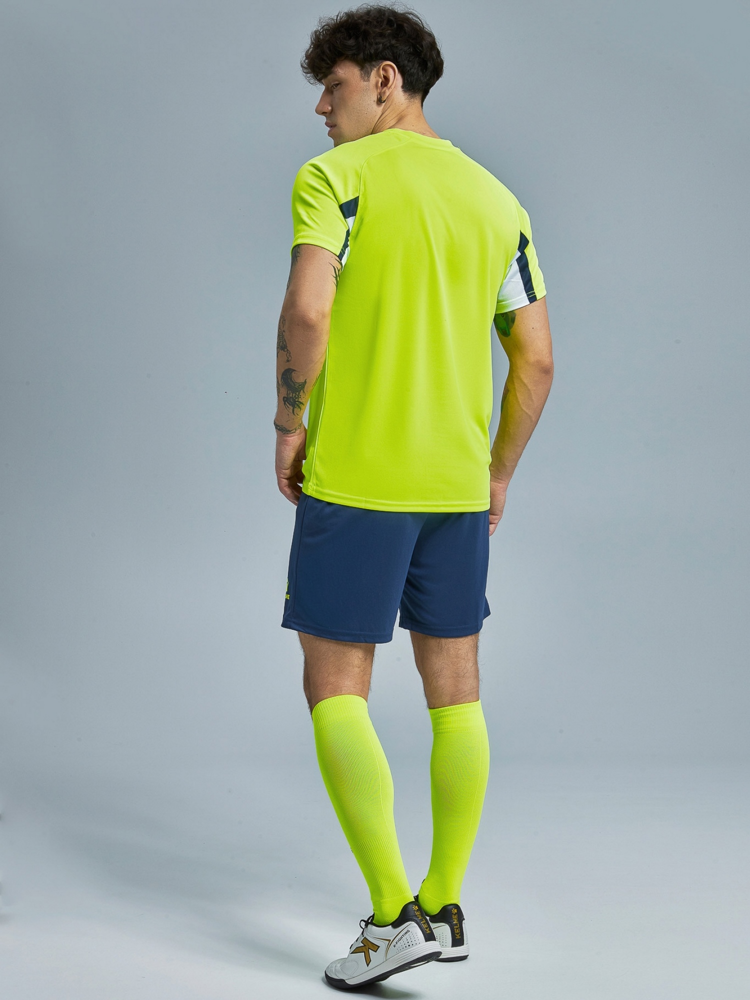 Футбольная форма Kelme Short-Sleeved Football Suit 8251ZB1002-904 Light Green\Blue