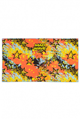 Полотенце из микрофибры Mad Wave Microfiber towel Stars M0764 03 0 00W оранжевый