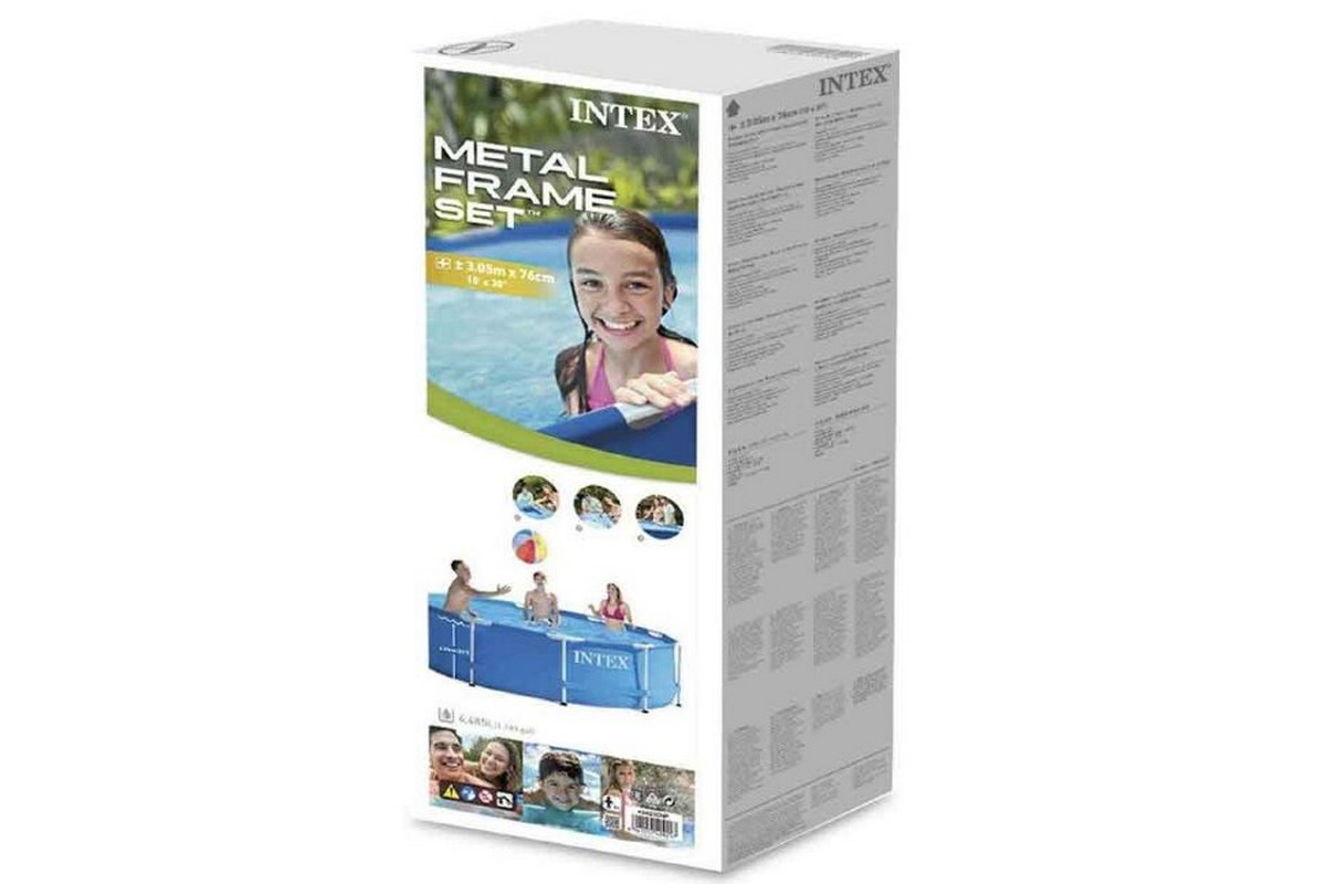 Каркасный бассейн круглый 305х76см Intex Metal Frame 28200