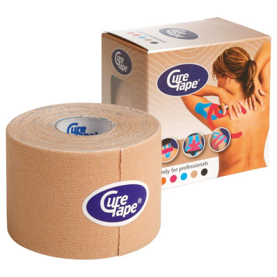 Тейп кинезиологический 500x5 см CureTape 160103 телесный