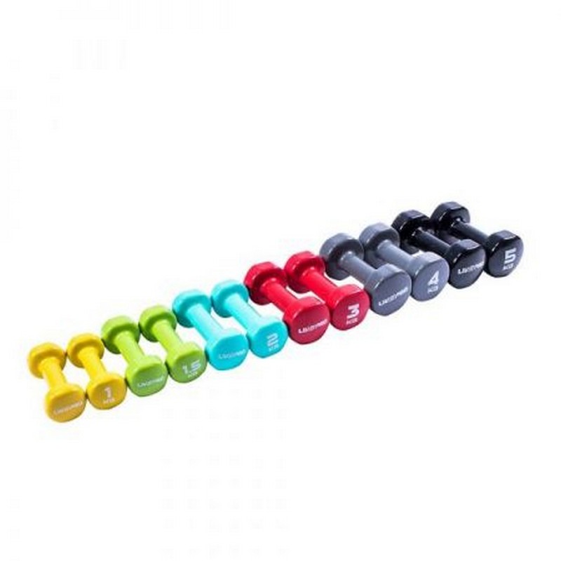 Гантели для аэробики 1,5 кг Live Pro Colored Studio Dumbbell LP8076-1.5\GN-00-00