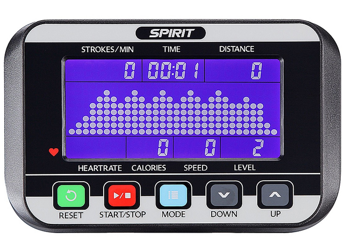Гребной тренажер SPIRIT CRW800 Graphite gray