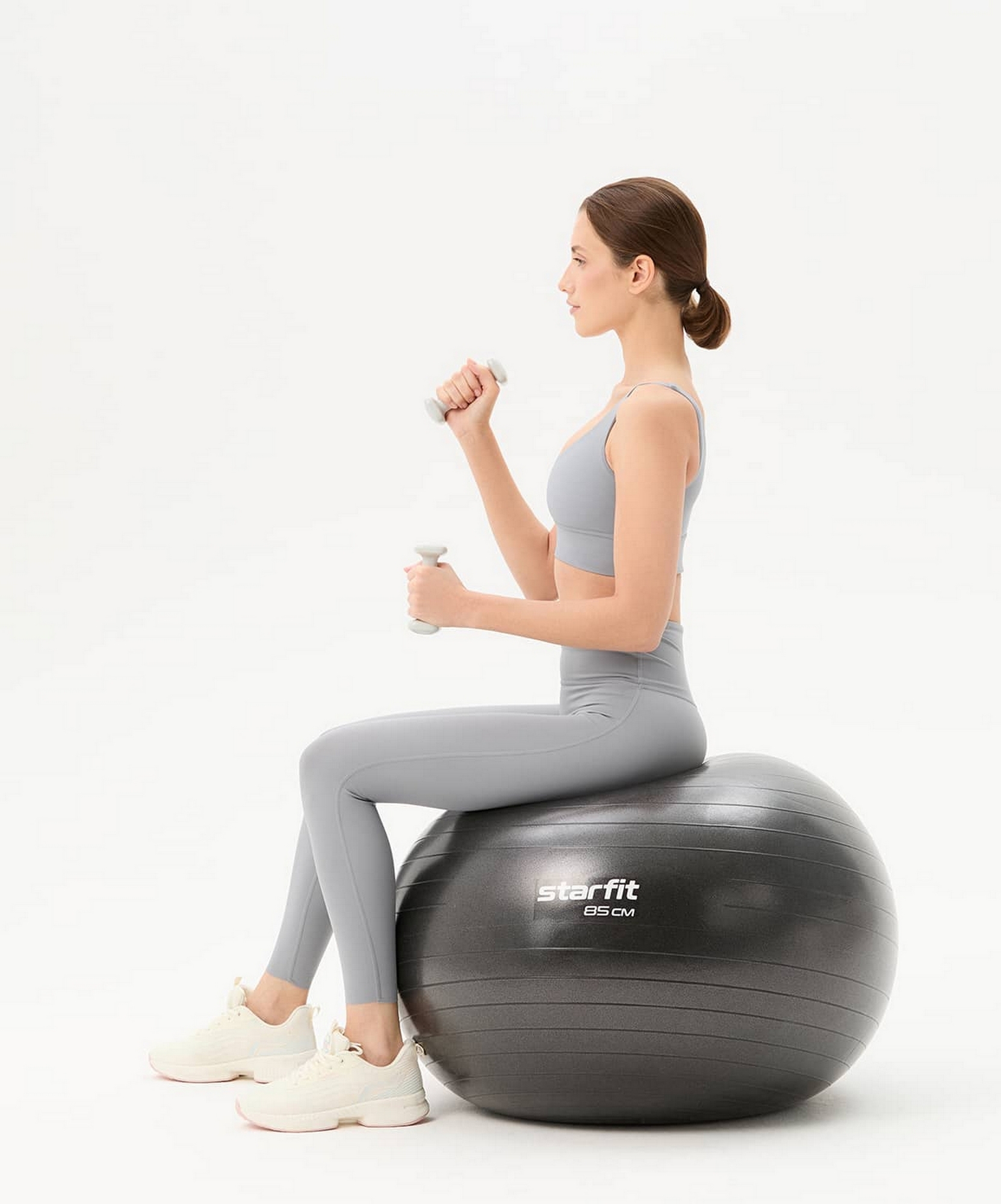 Гантель виниловая 0,5 кг Star Fit DB-106 светло-серый