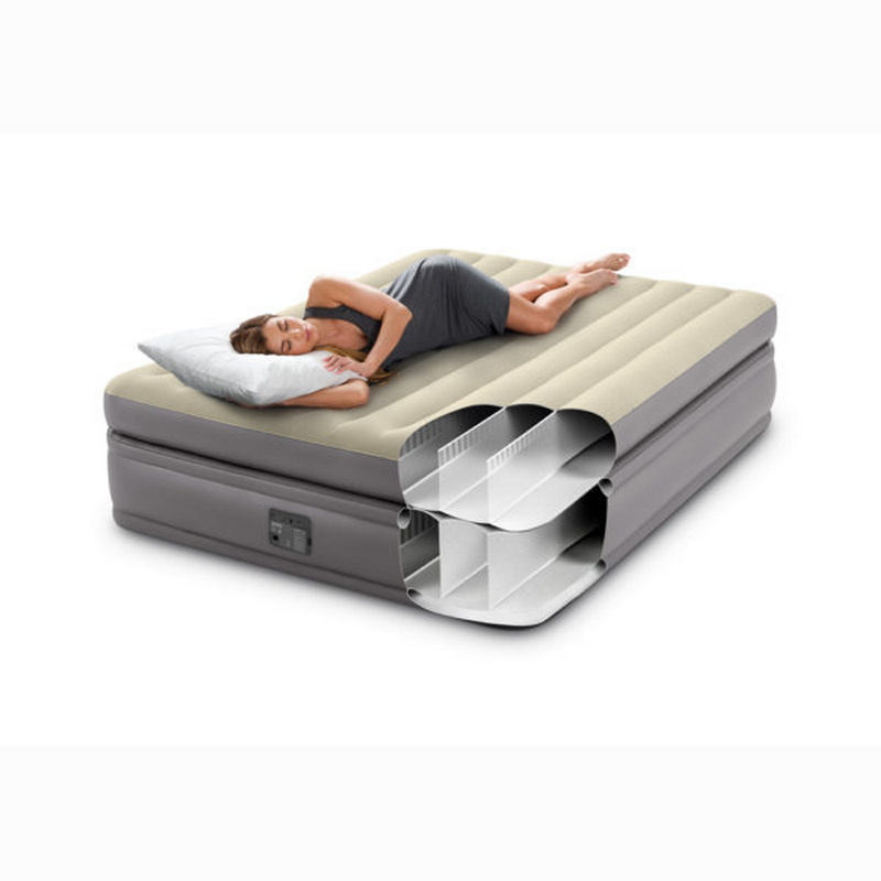 Надувная кровать Intex Prime Comfort Elevated 152х203х51см, встроенный насос 220V 64164
