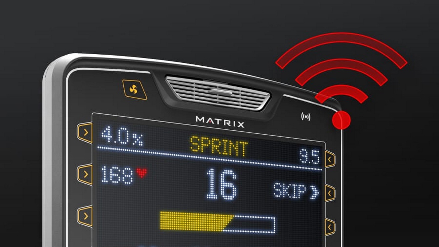 Горизонтальный велотренажер Matrix Performance с консолью Premium LED R-PS-F/PLED-C