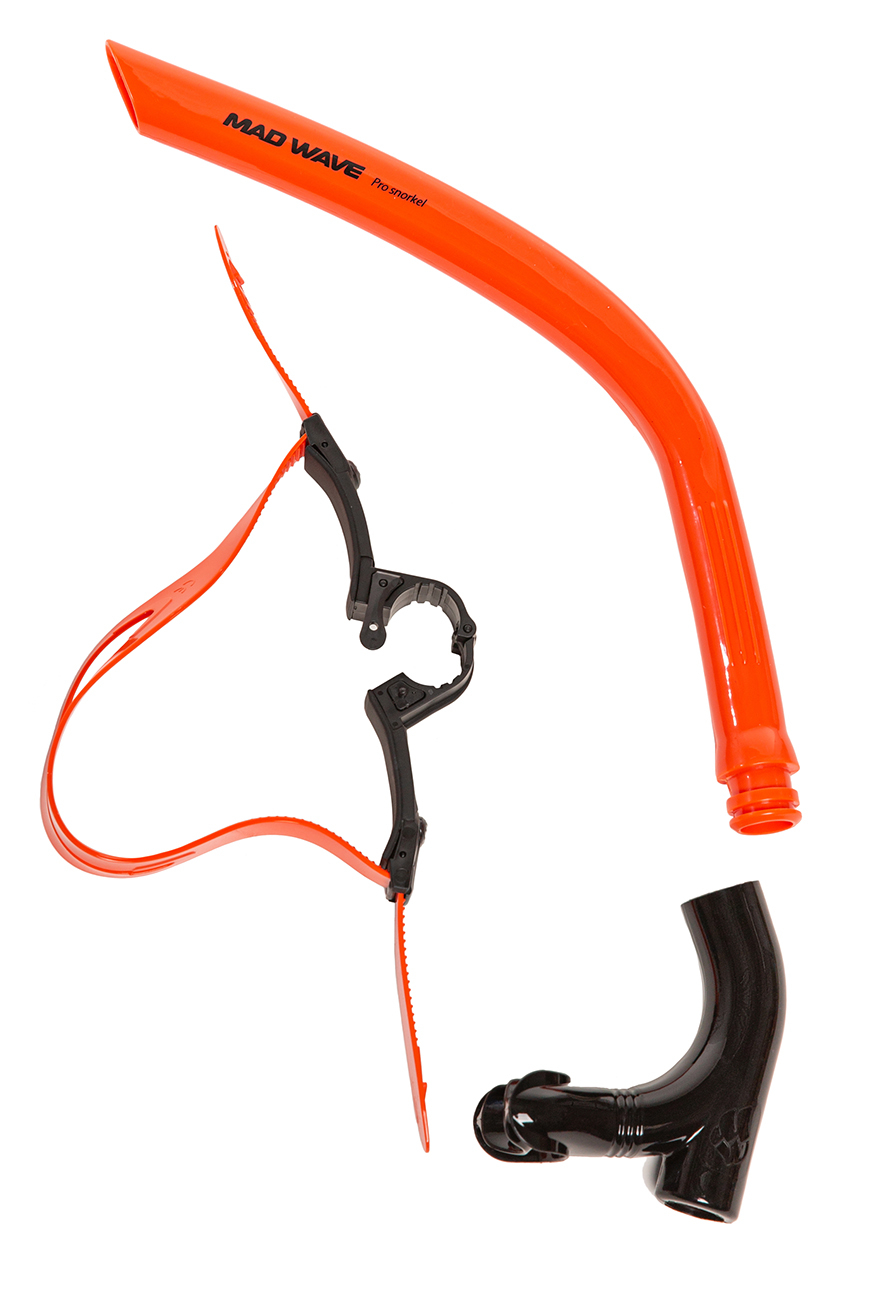 Дыхательный тренажер Mad Wave Pro snorkel M0773 01 0 05W Оранжевый