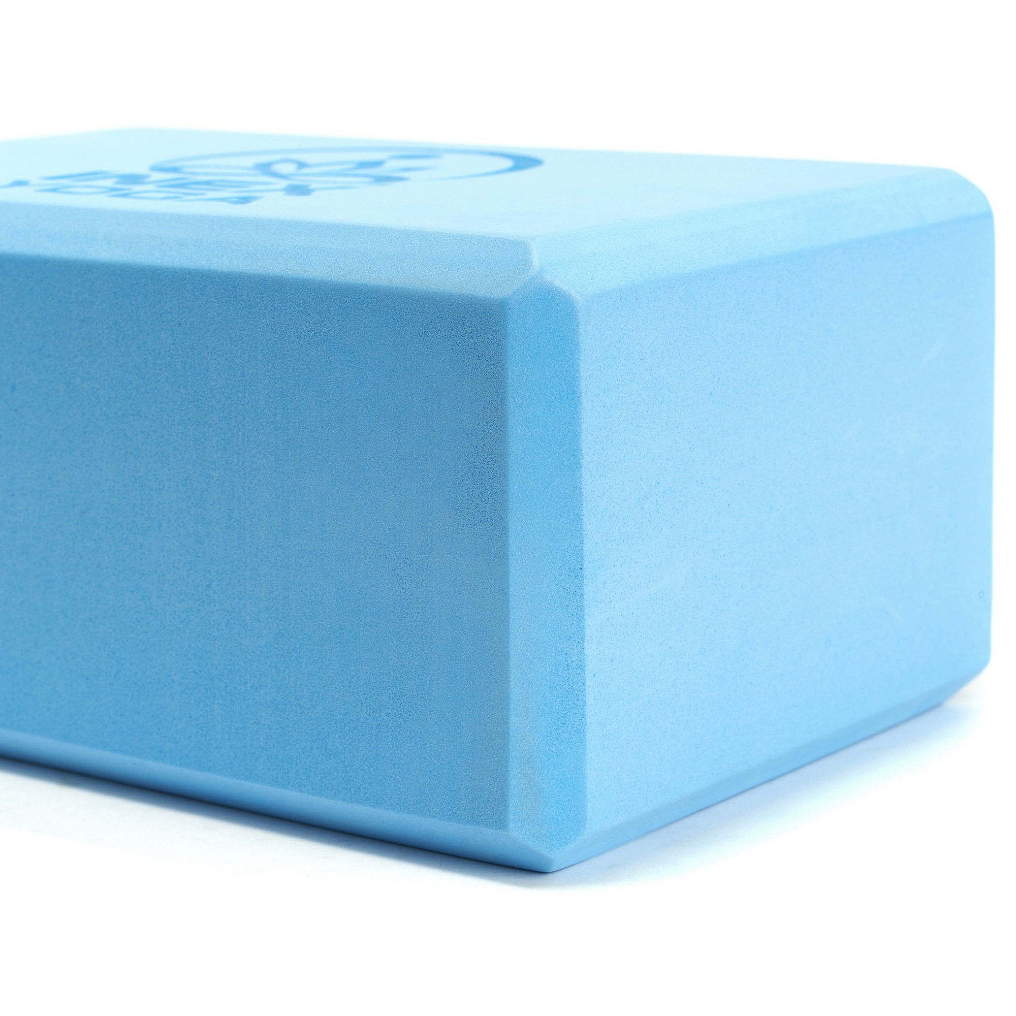 Блок для йоги 23x15x10см Inex Yoga Block EVA 4" YGBK-BL137 голубой с рисунком