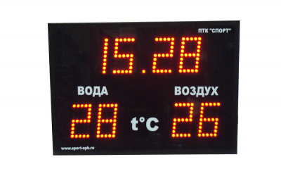 Часы-термометр СТ1.25-2t ПТК Спорт 017-0827