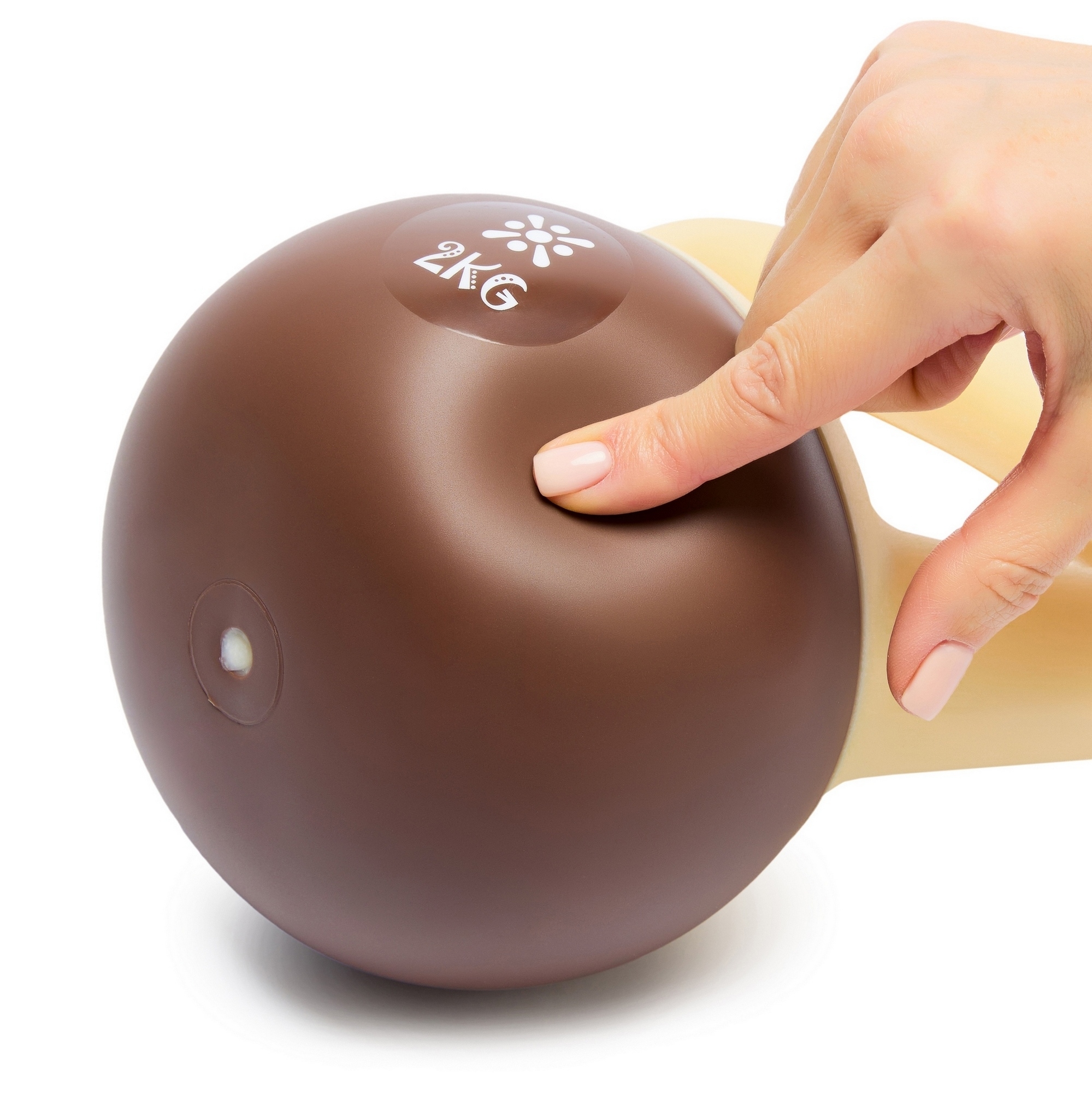 Мягкая гиря 4 кг Live Pro Soft Kettlebell LB7012-04KG бело-коричневый
