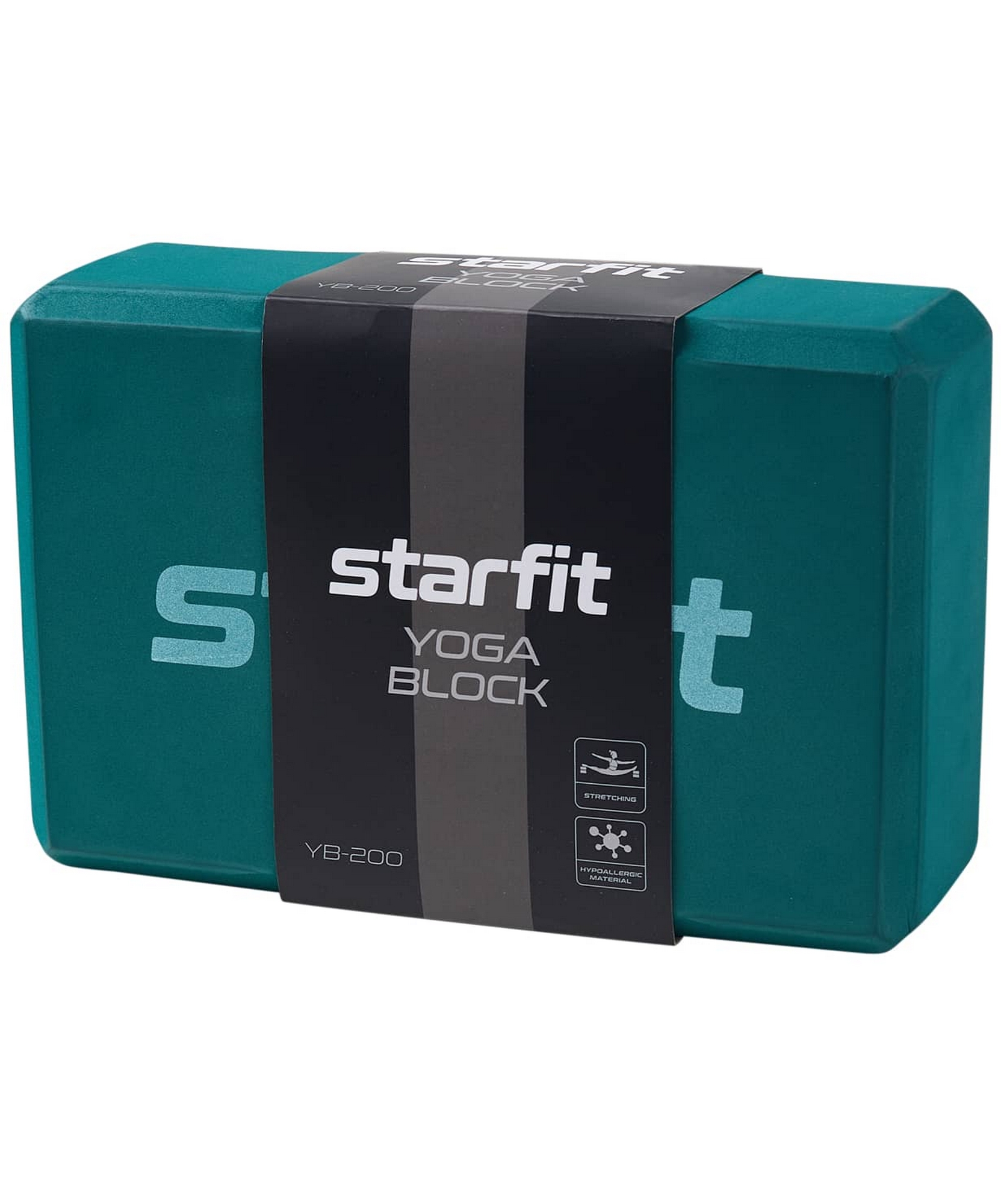 Блок для йоги, EVA Star Fit YB-200 изумрудный
