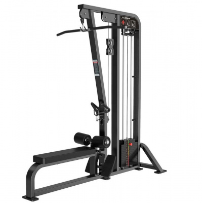 Тяга верхнего и нижнего блока Protrain CP133, полностью черная | Premium Fitness