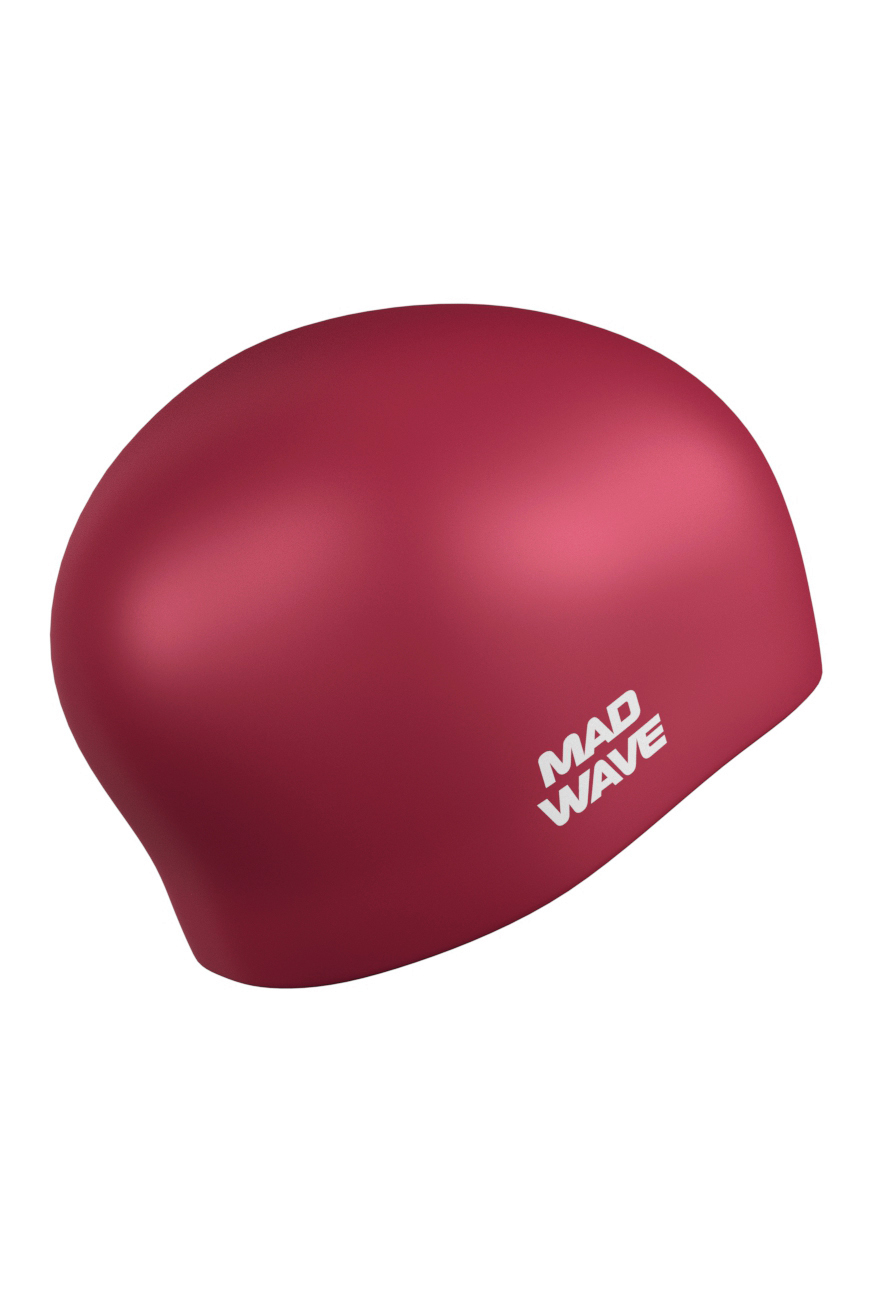 Силиконовая шапочка Mad Wave Long hair silicone M0511 01 0 25W бордовый