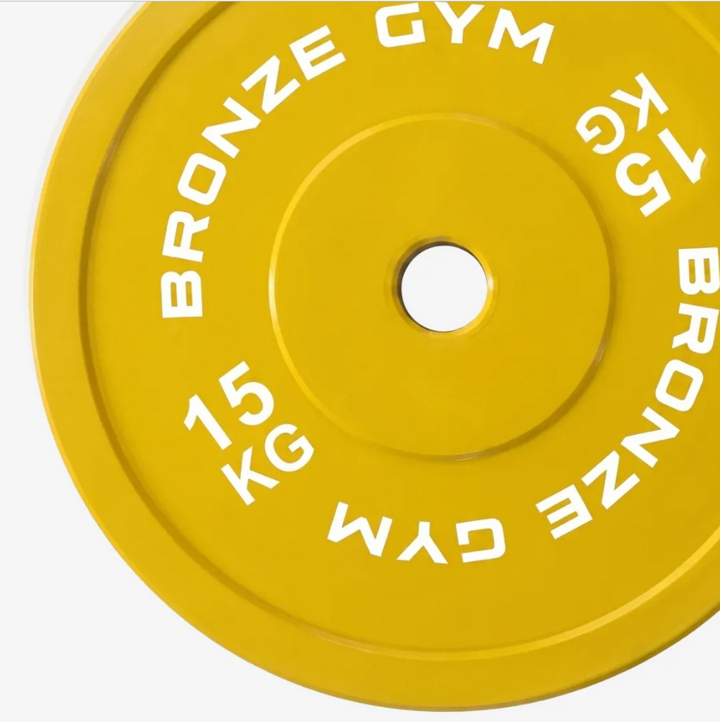 Диск калиброванный для пауэрлифтинга 15 кг Bronze Gym BGPLCL150 желтый
