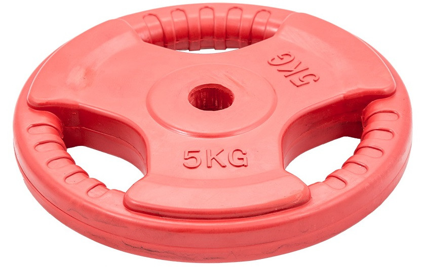 Диск обрезиненный цветной 3 Handle D26 5кг Profi-Fit