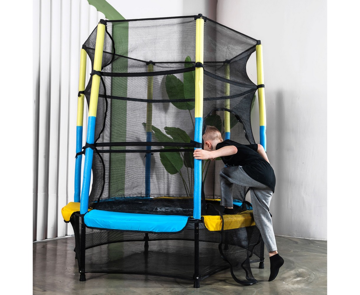 Батут DFC Jump Kids 55" (137см) 55INCH-JD-YB желто-синий