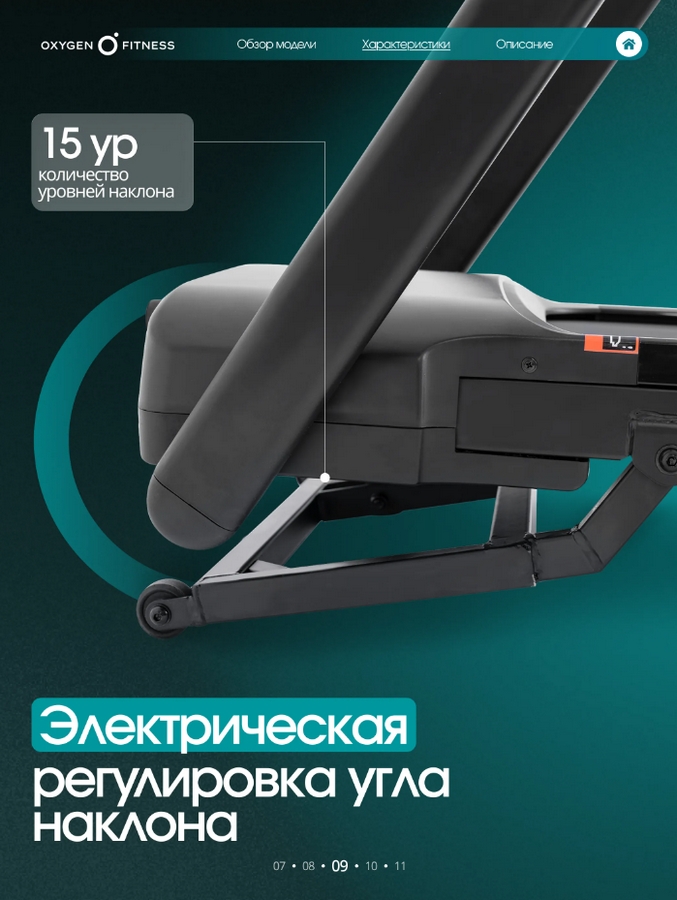 Беговая дорожка домашняя Oxygen Fitness STRIDE STRIDE_B черный