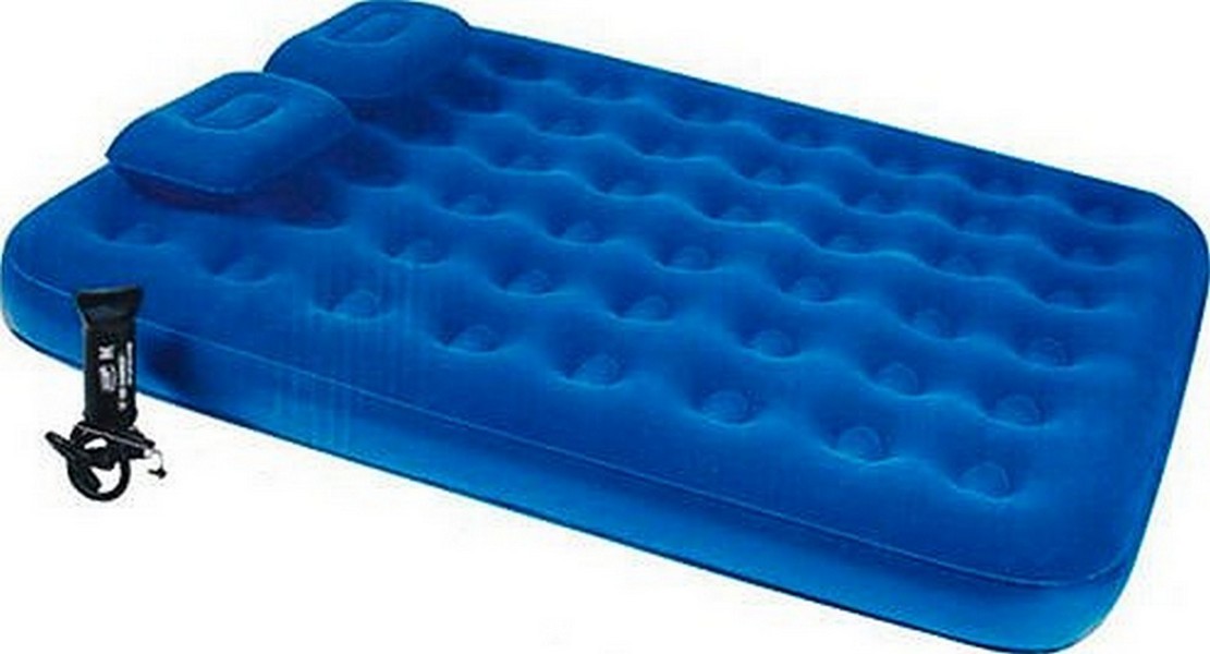Надувной матрас Bestway Flocked Air Bed With Air Pump(Queen) 203х152х22 см 67374