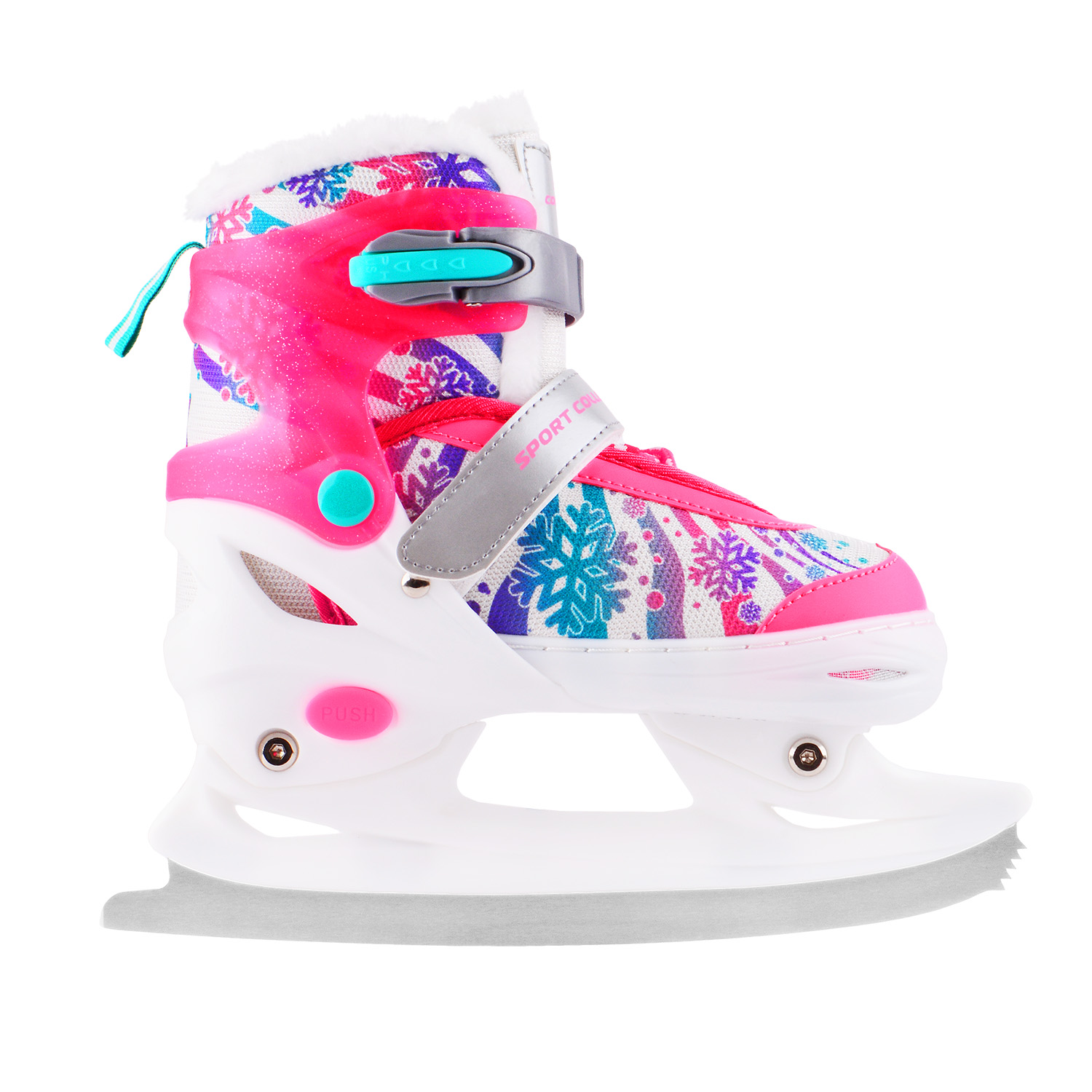 Раздвижные коньки (с мехом) Sport Collection CK-SK1105 pink