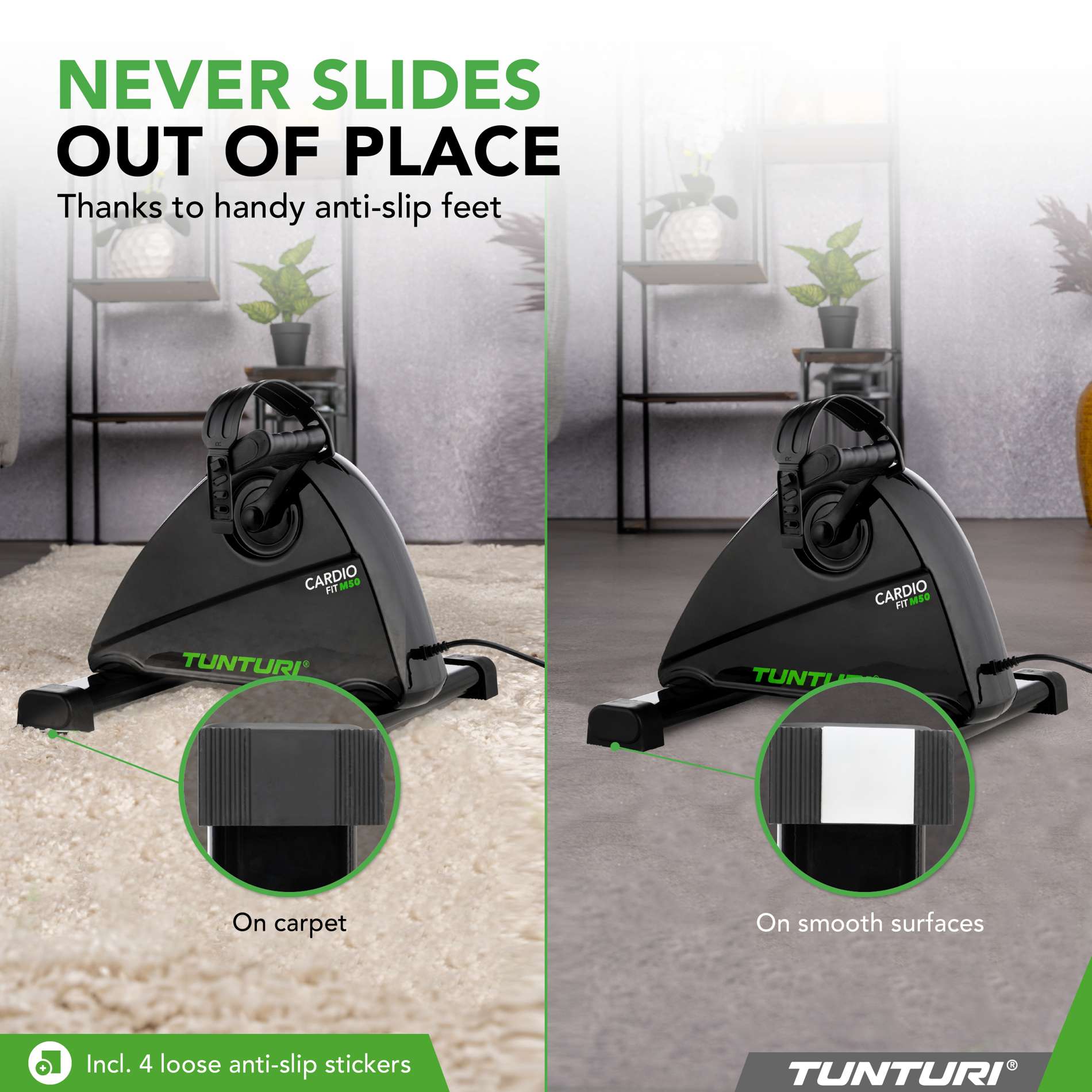 Мини-велотренажер моторизированный Tunturi Cardio Fit M50 23TCFM5000