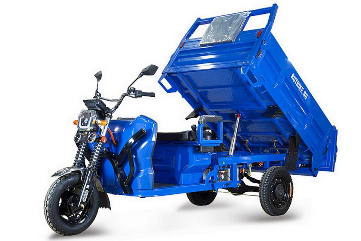 Грузовой электрический трицикл RuTrike D5 1700 гидравлика (60V1200W) 024732-2798 темно-зеленый